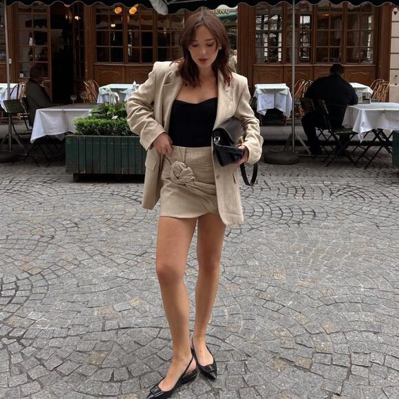 ZARA BLOGGER FAVE!!! Rustic Mini Skirt NWT - Picture 14 of 16